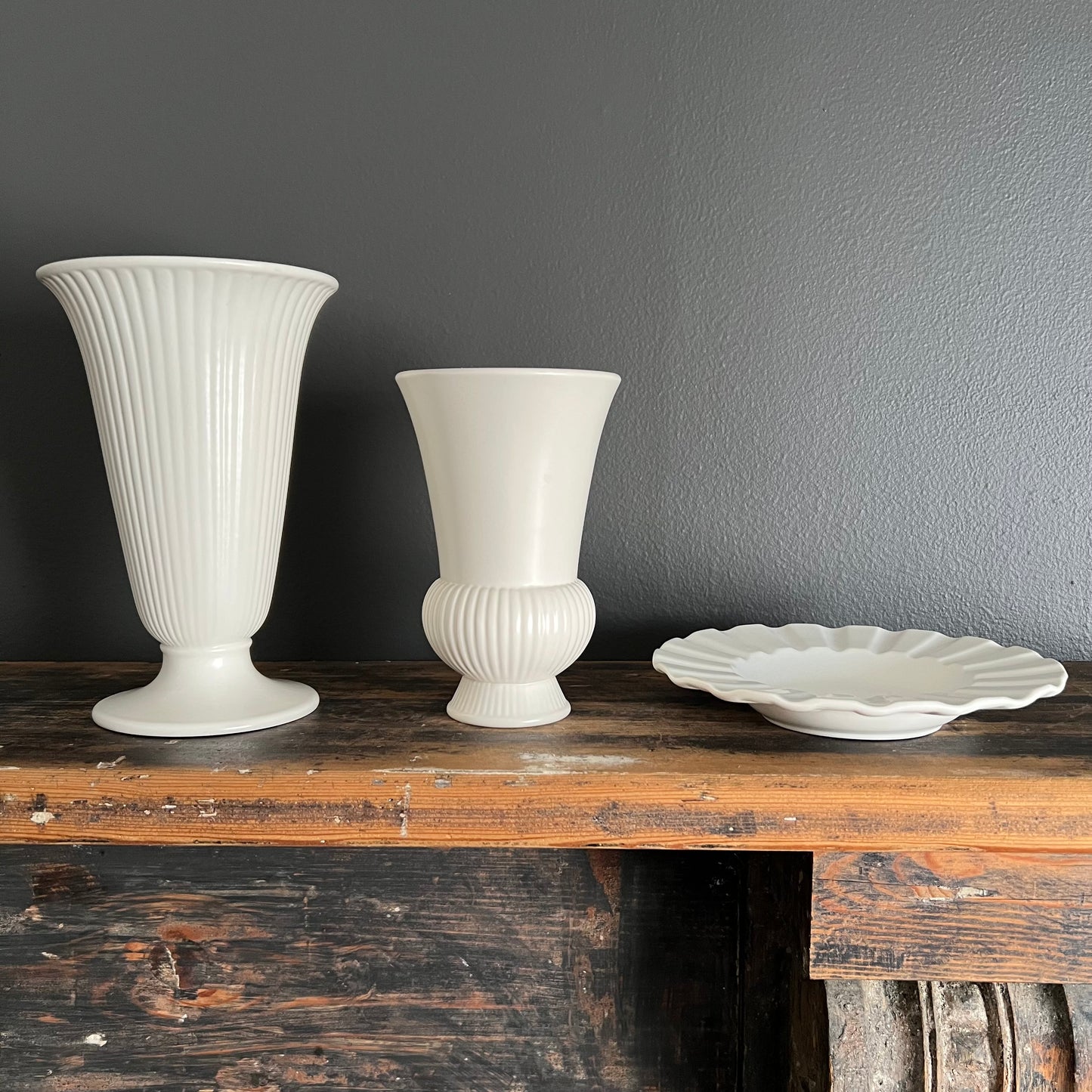 Wedgwood Moonstone Etruria & Barlaston Fluted Dish