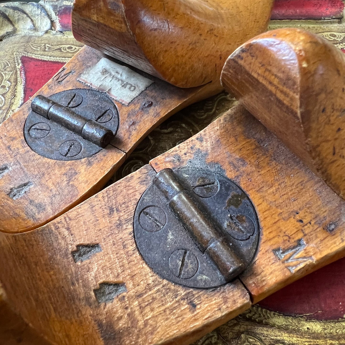 Vintage RusticTimber Shoe Lasts Pair