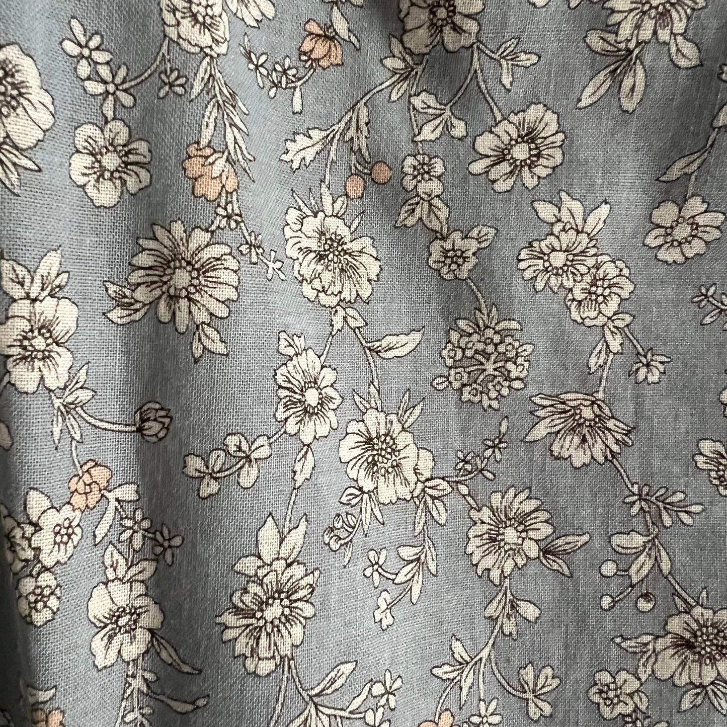 Liberty Fabrics Blouse with Hand Embroidered Yoke Size Large