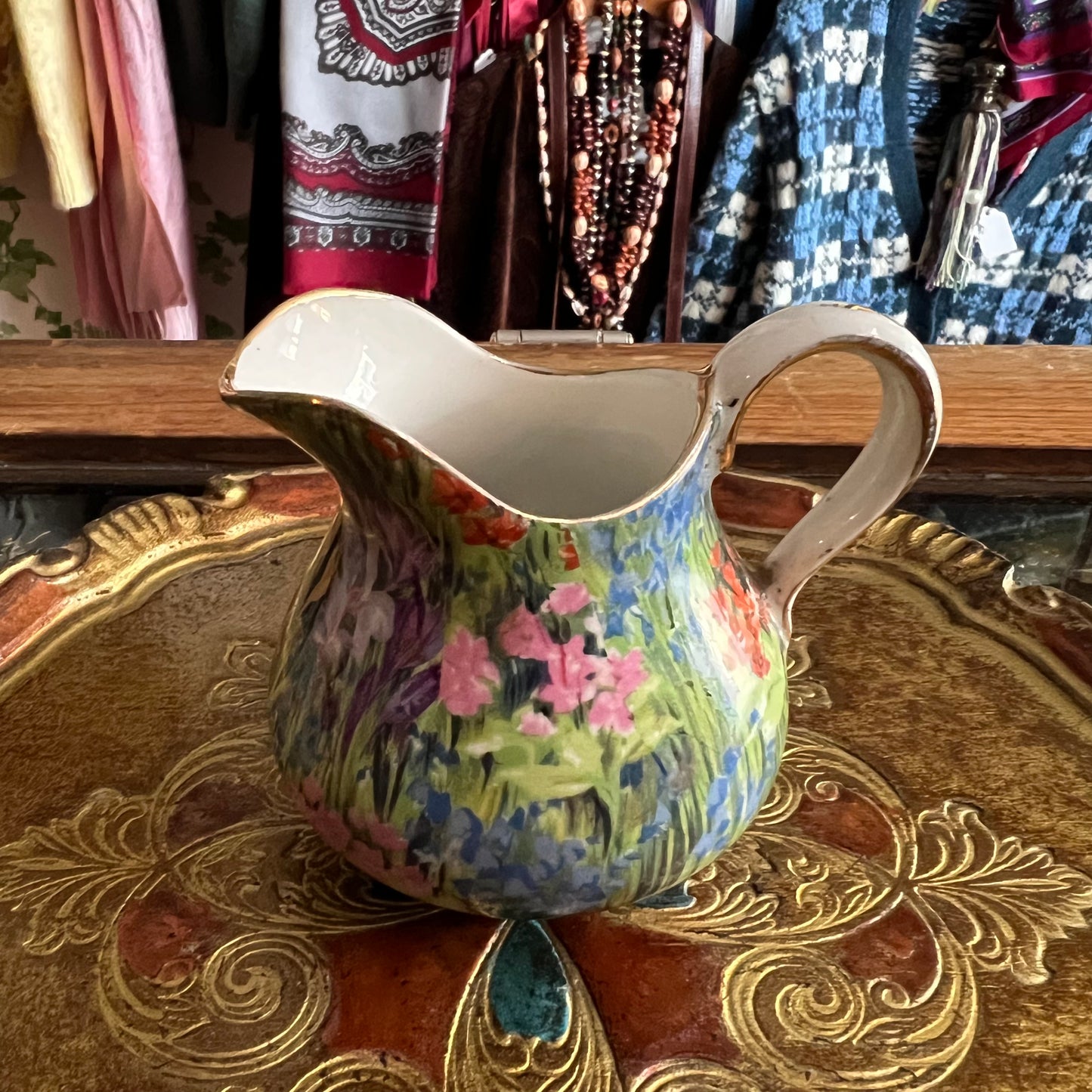 Rare 1920s ‘Mayflower’ Floral Pattern Sugar & Creamer Royal Staffordshire Pottery