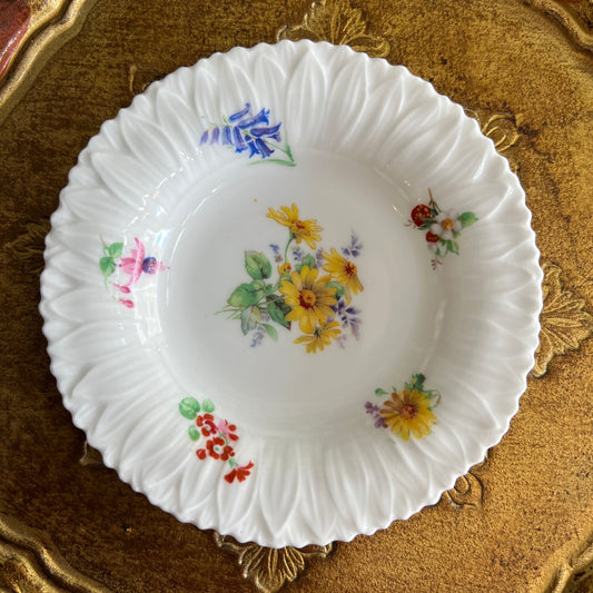 Pretty Vintage Royal Doulton Embossed Floral Dish