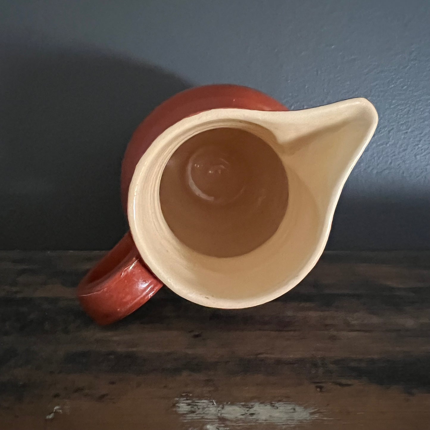 Vintage Hand Painted Pottery Jug Pitcher European #3