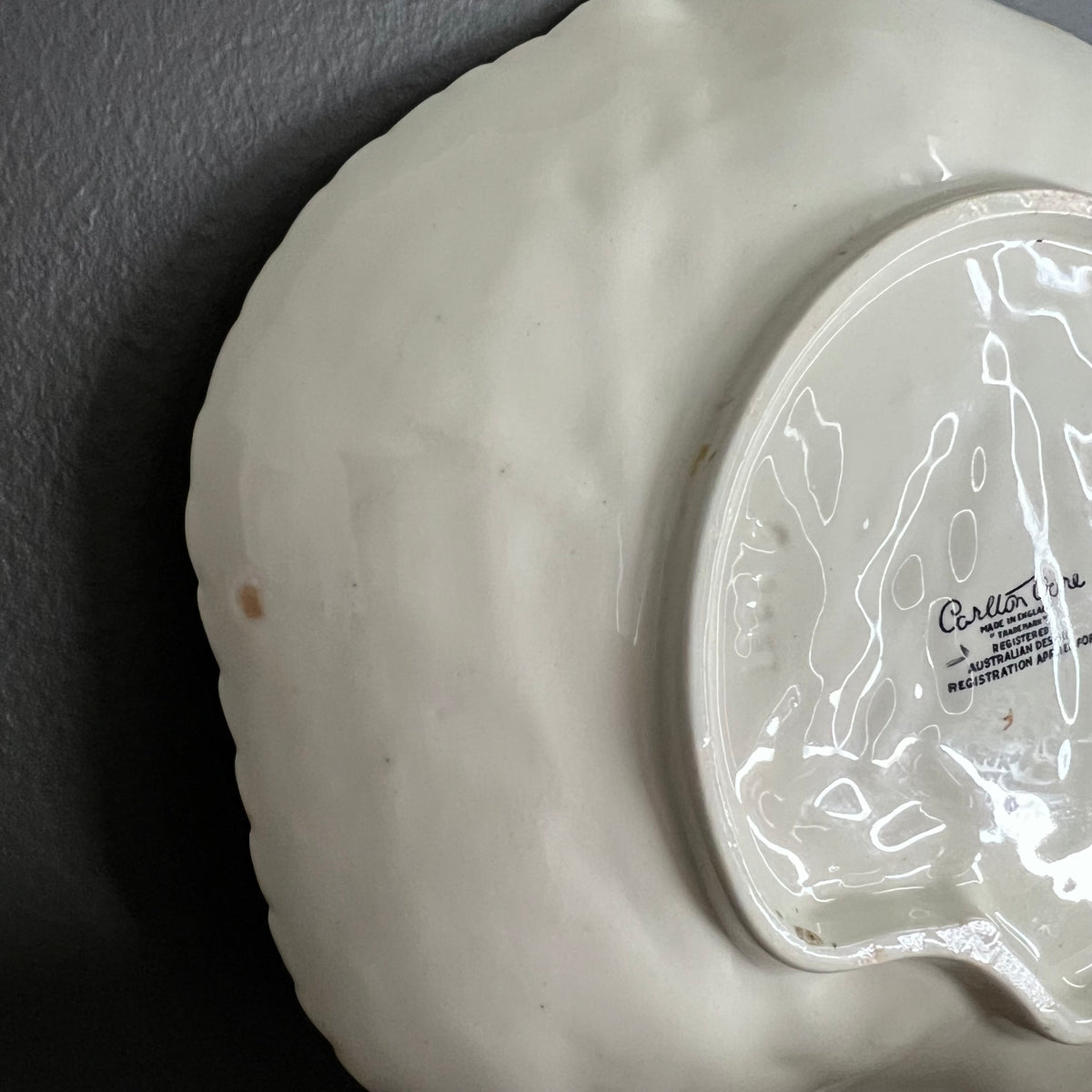 Vintage Carlton Ware Cabbage Leaf and Foxglove Flower Dish