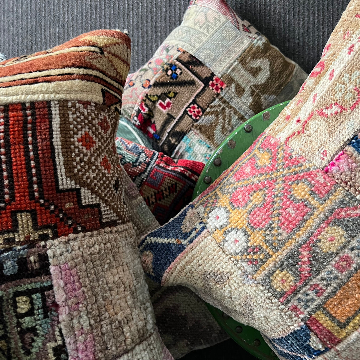 Handmade Patchwork Vintage Kilim Cushion #5