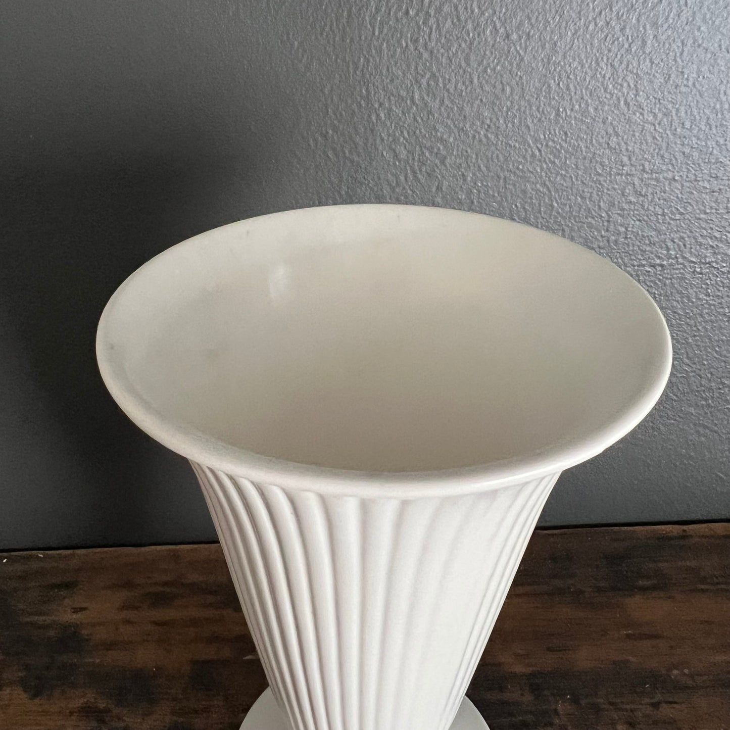 Vintage Wedgwood Moonstone Esturia & Barlaston Fluted Vase