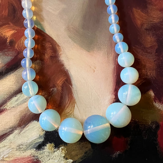 Lovely Opaline Moonstone Beads Necklace