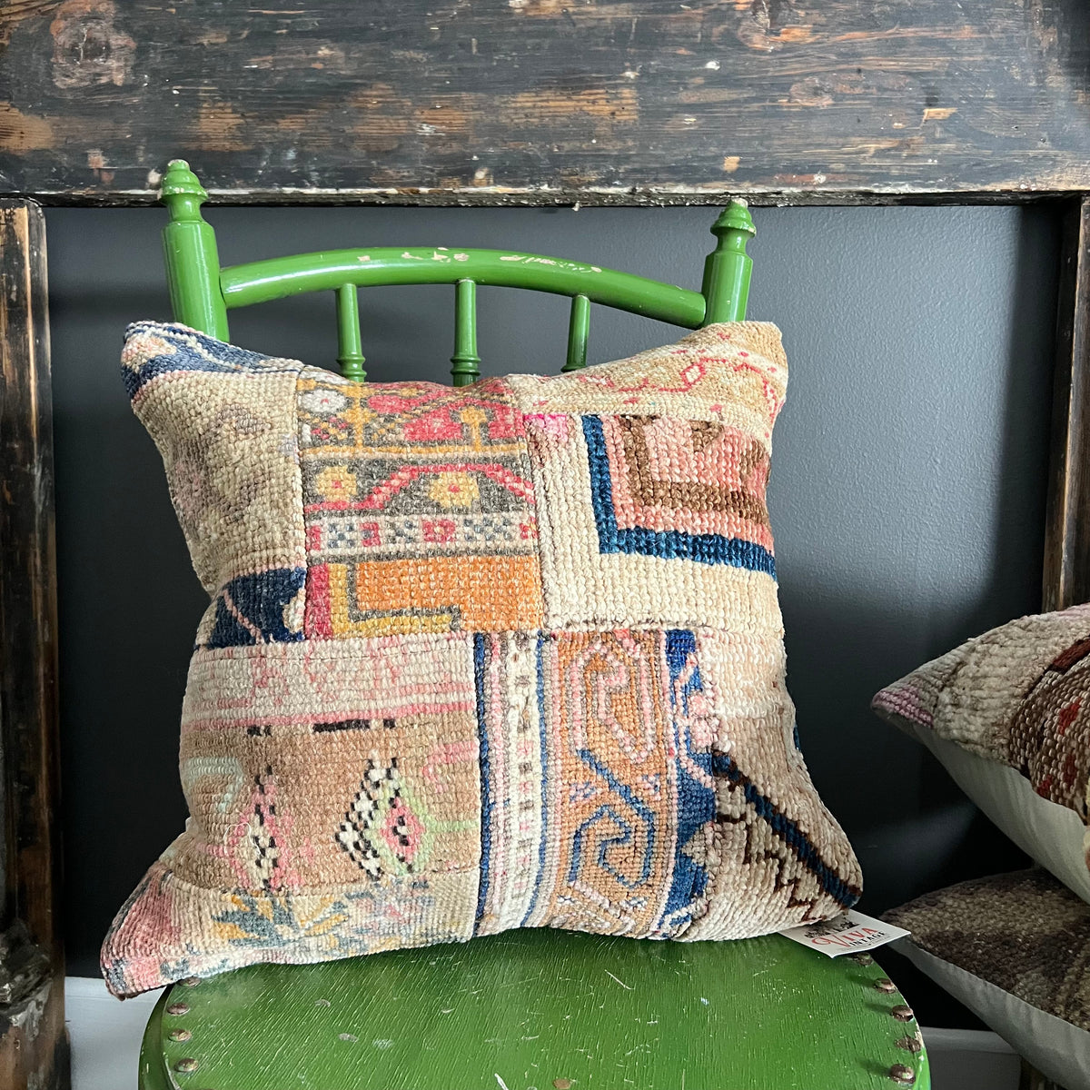 Handmade Patchwork Vintage Kilim Cushion #5