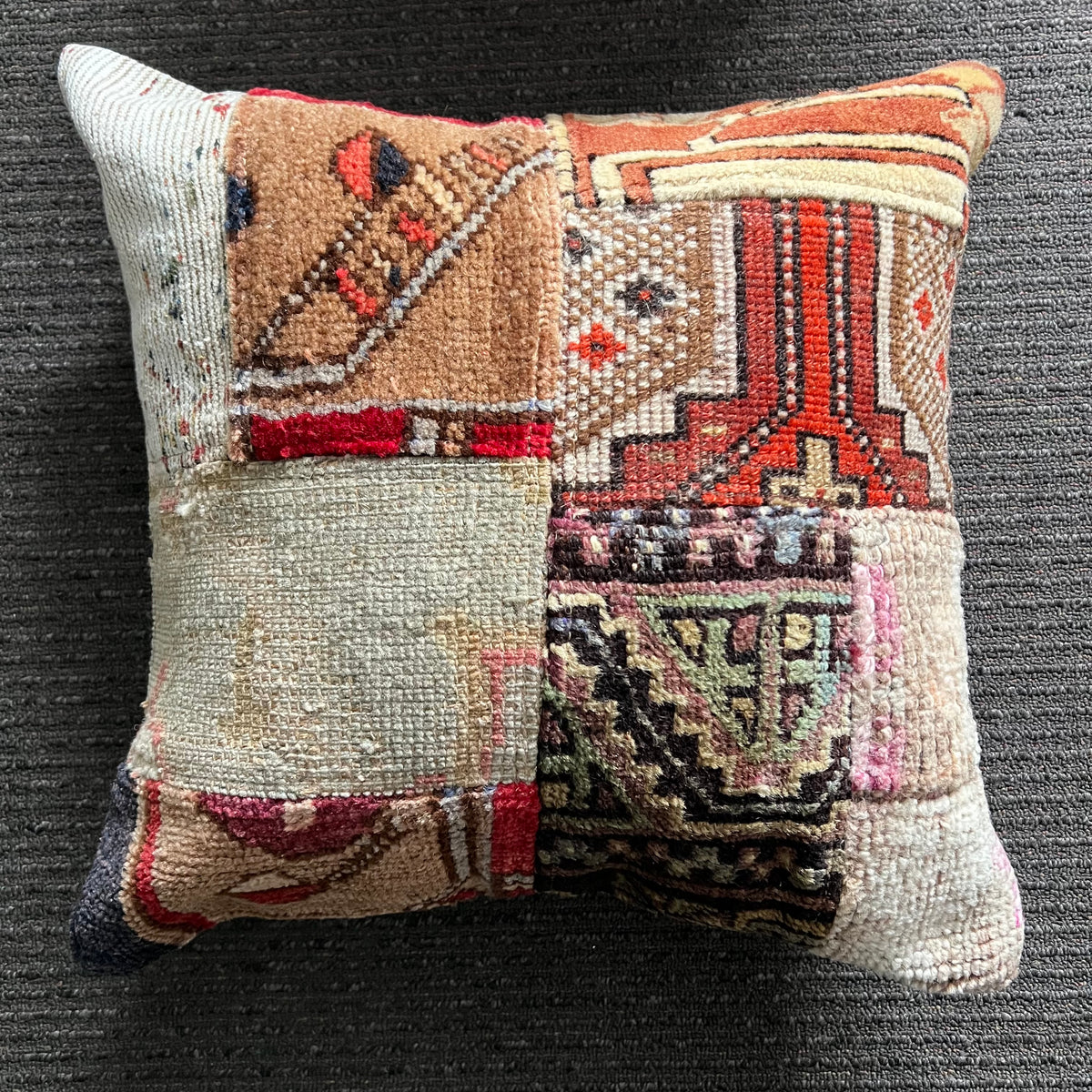 Handmade Patchwork Vintage Kilim Cushion #1