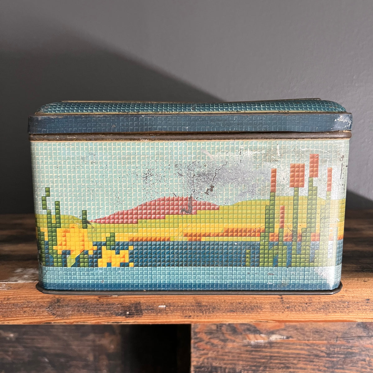 Vintage Large Bluebird Toffees and Chocolates Tin Harry Vincent Ltd England