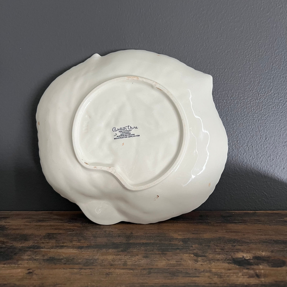 Vintage Carlton Ware Cabbage Leaf and Foxglove Flower Dish