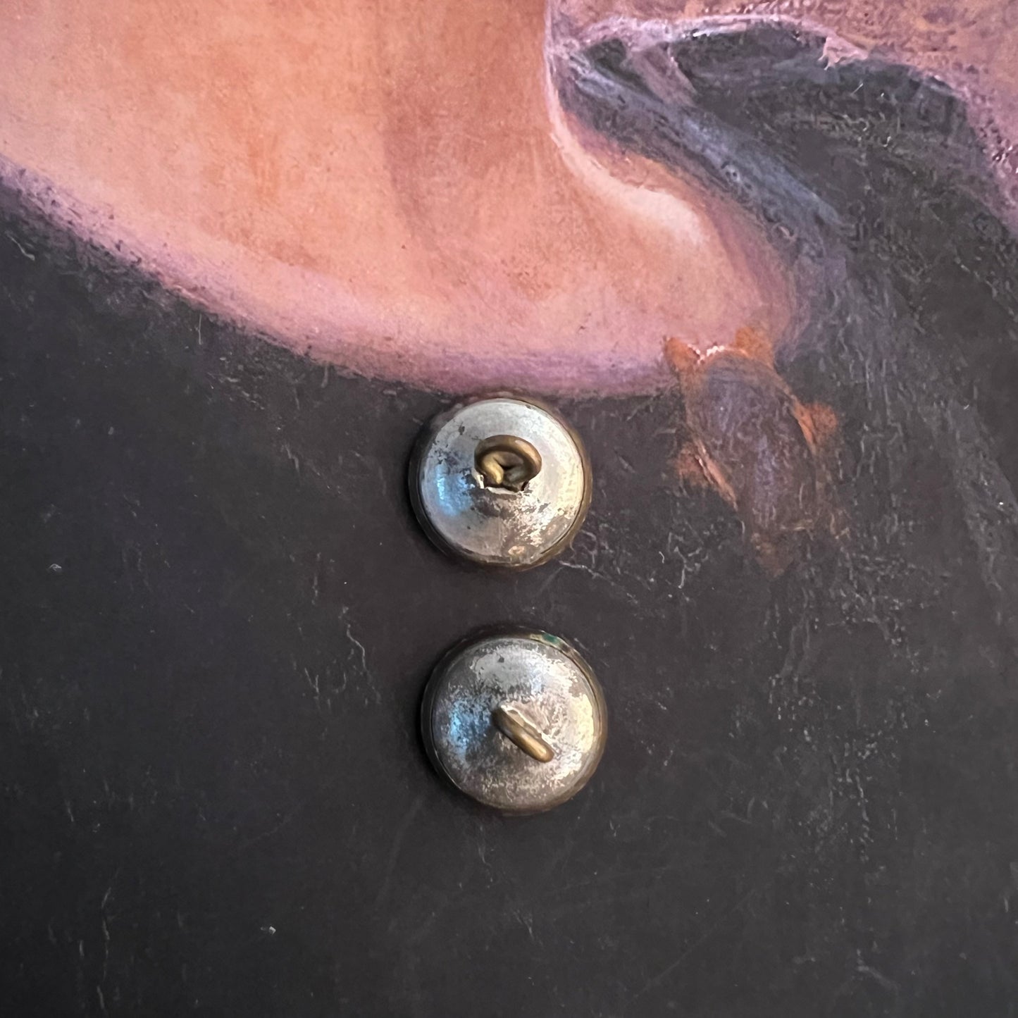 Antique Buttons Dusty Pink with Lily Pair