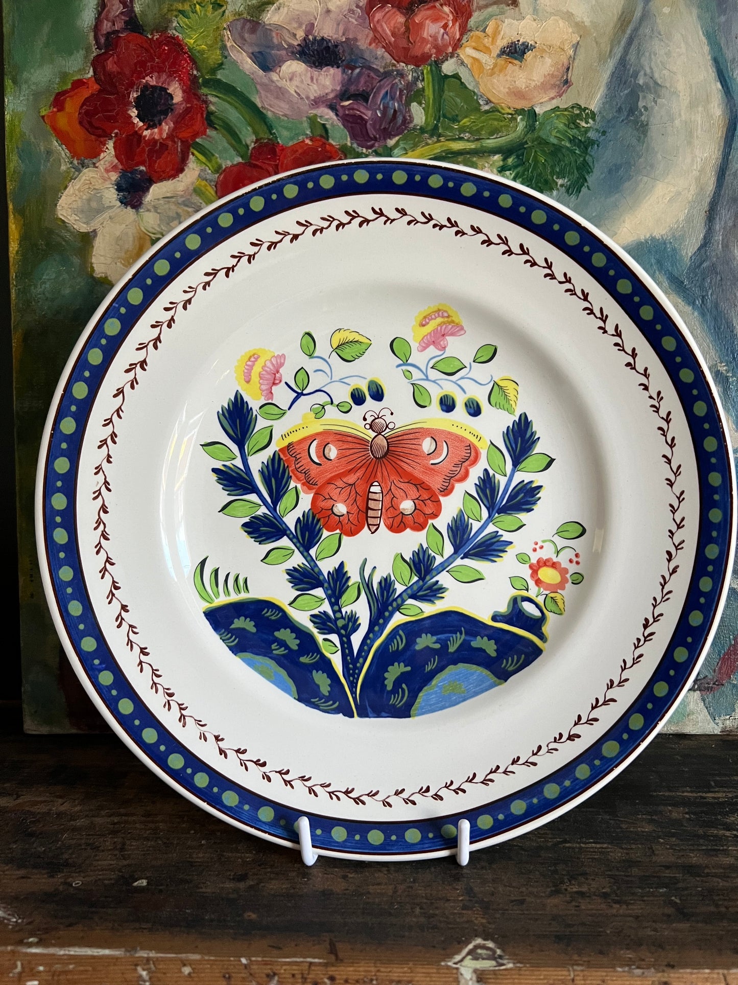 Vintage Mason’s Butterfly Plate Made in England