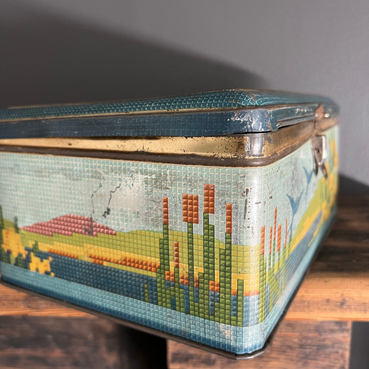 Vintage Large Bluebird Toffees and Chocolates Tin Harry Vincent Ltd England