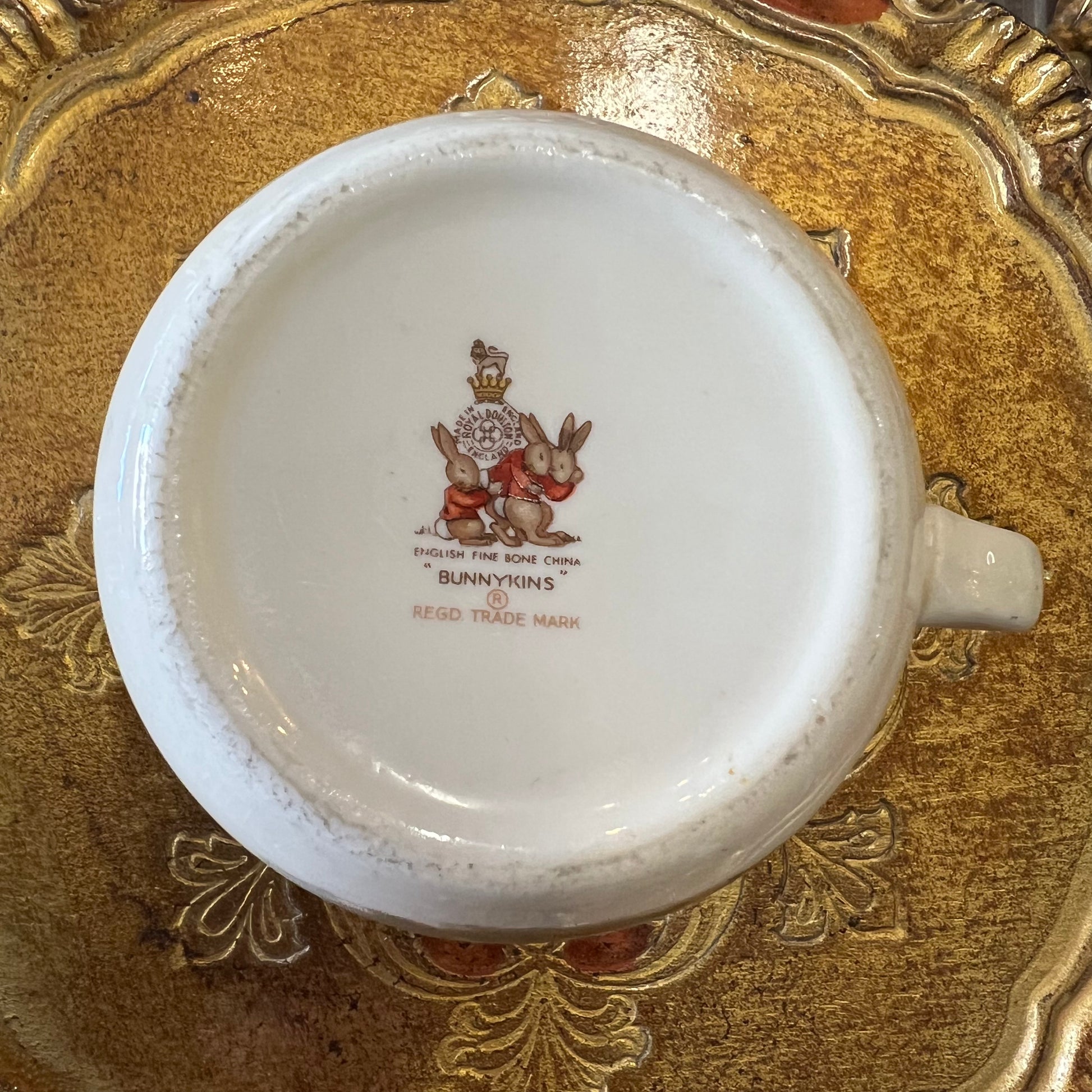 Vintage Bunnykins Mug Fine Bone China Royal Doulton England Viva Vintage