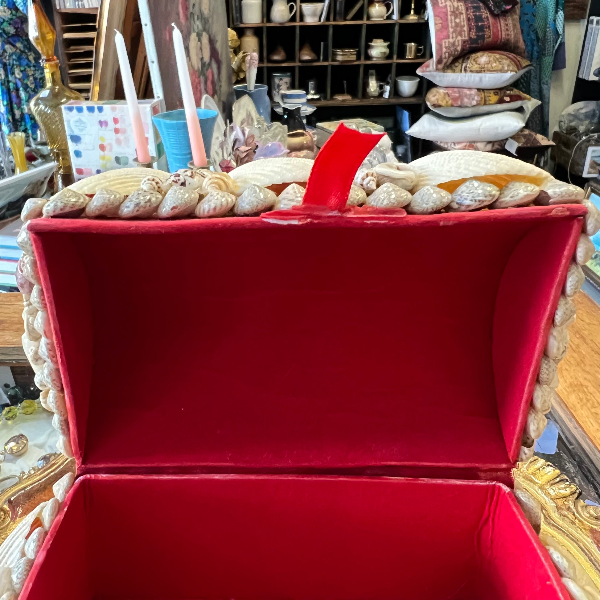 Vintage Handmade Shell Covered Box Fiji Souvenir – Viva Vintage