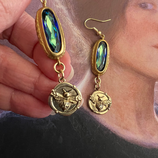 Sweet Bee Charm Earrings