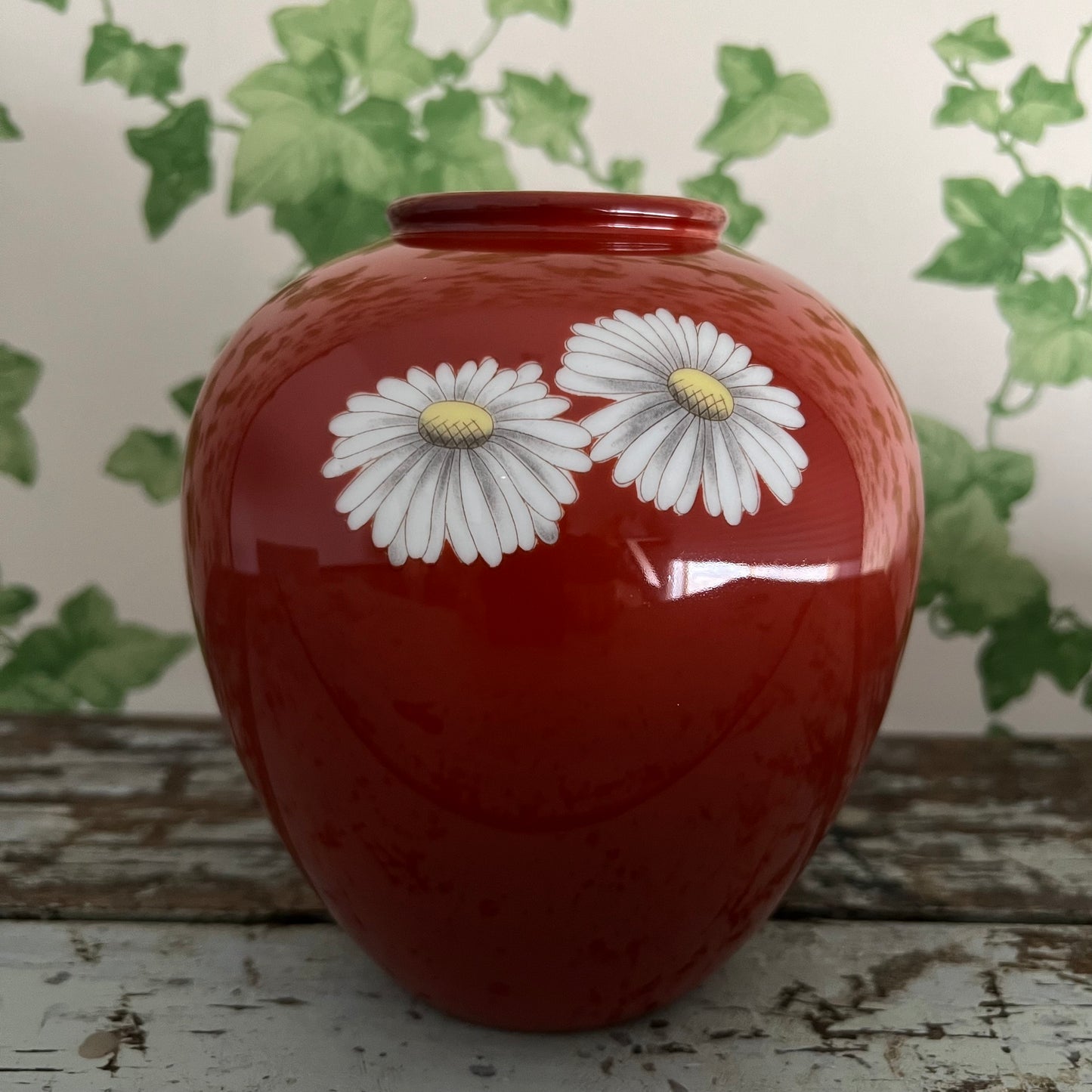 Vintage Porcelain Daisy Vase Noritake Nippon Toki Kaisha Japan