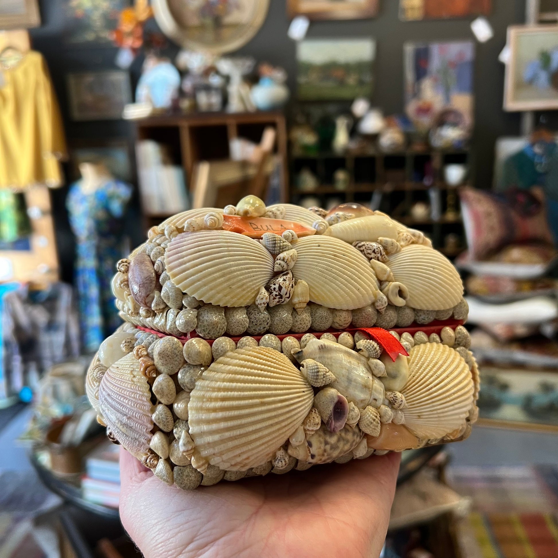 Vintage Handmade Shell Covered Box Fiji Souvenir – Viva Vintage