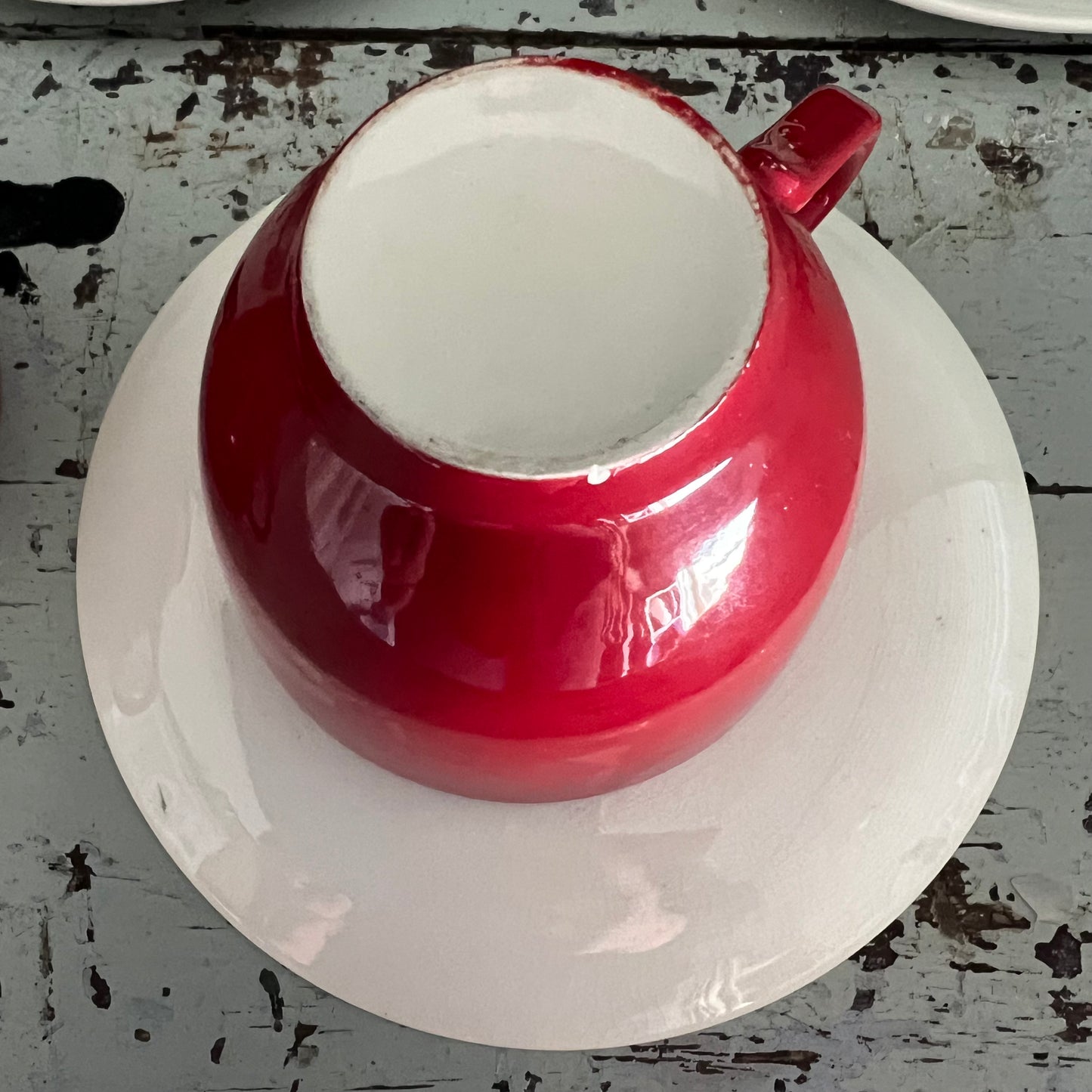 Sail Boat Cup & Saucer ‘Regatta’ pattern by Palissy England c1950s Set 3