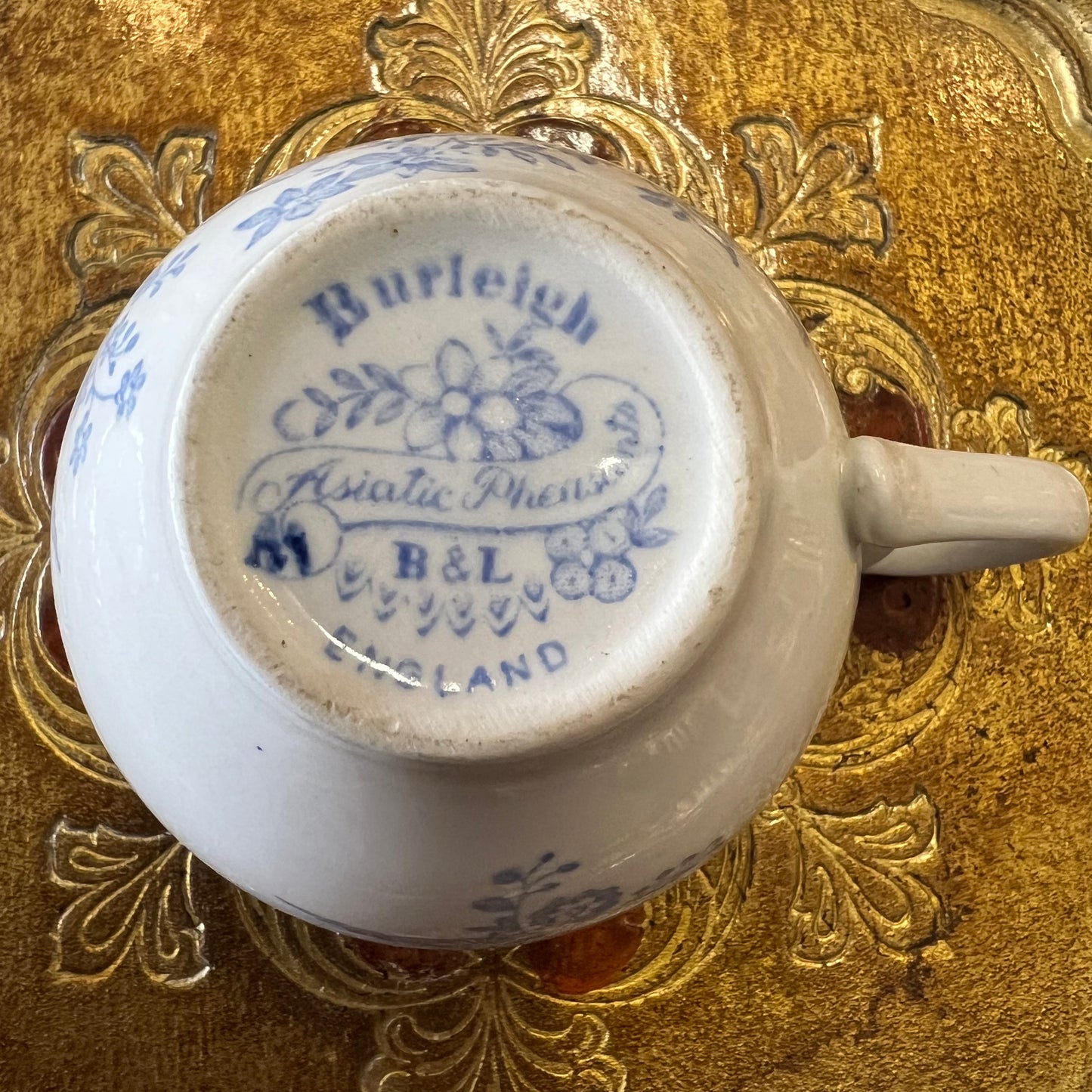 Scarce Vintage Burleigh B&L England Asiatic Pheasants Teacup