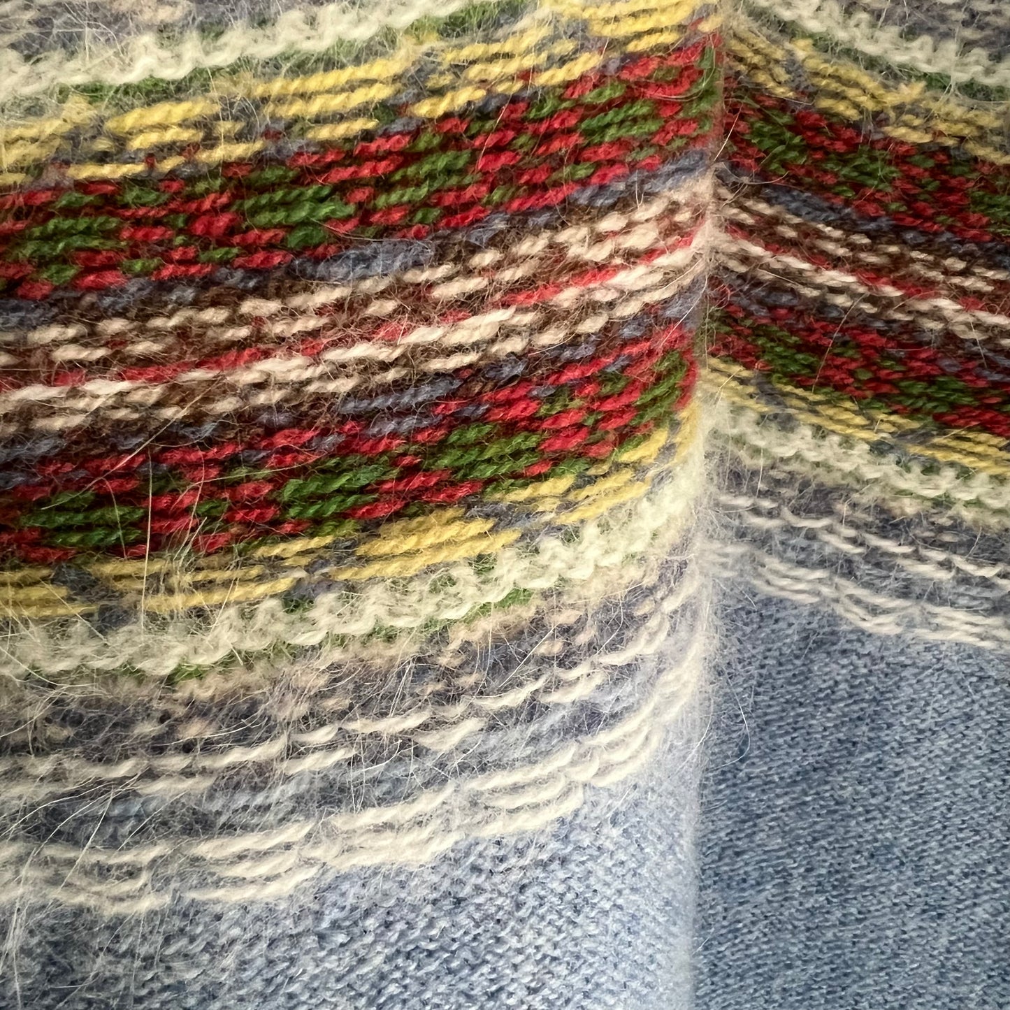 Fair Isle Wool Cardigan by Eribe Scotland XXL 16/18~ as new