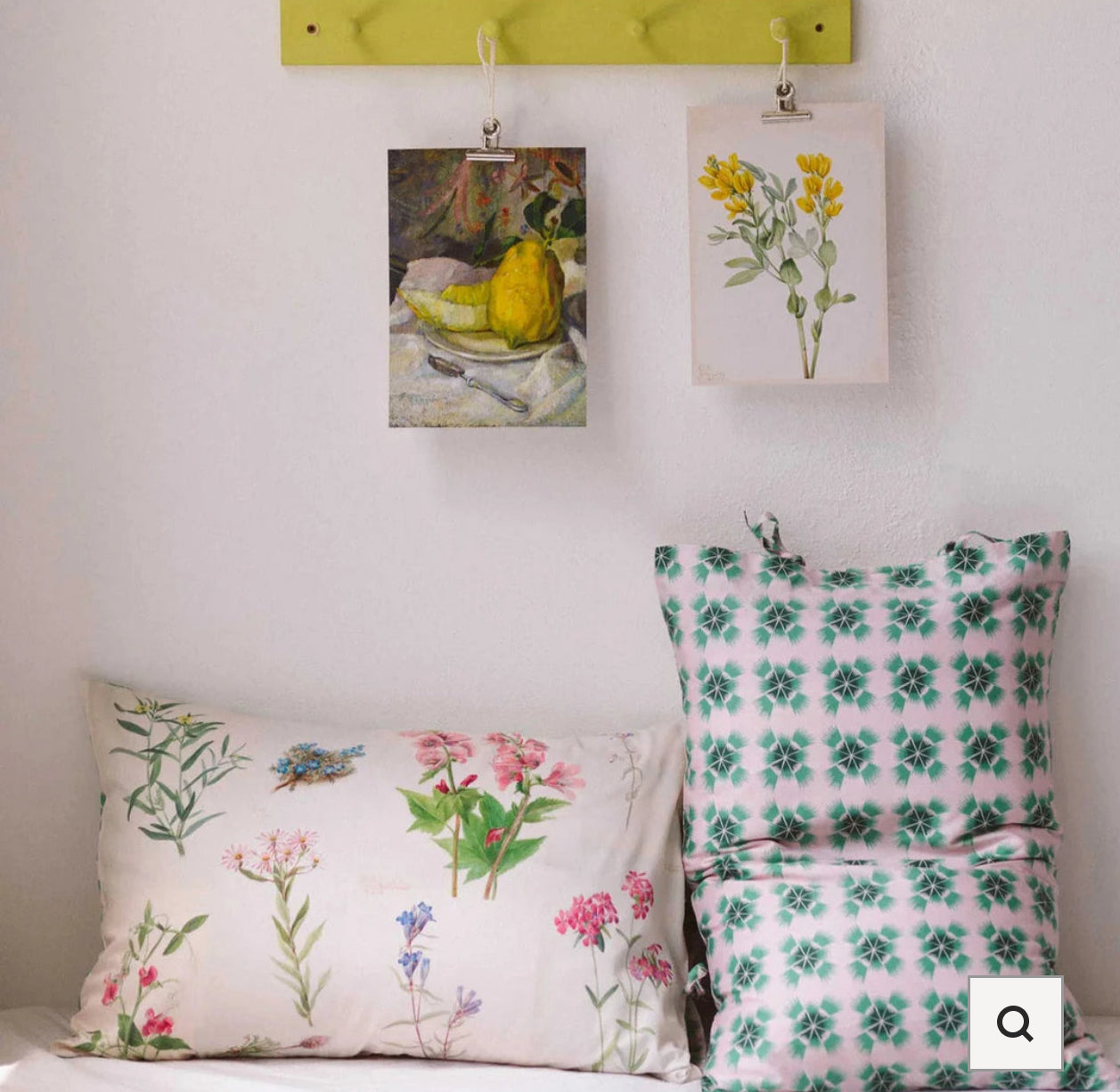 ON SALE Lazybones Organic Cotton Pillowcase Pair~ Mary Vaux Walcott RRP $79