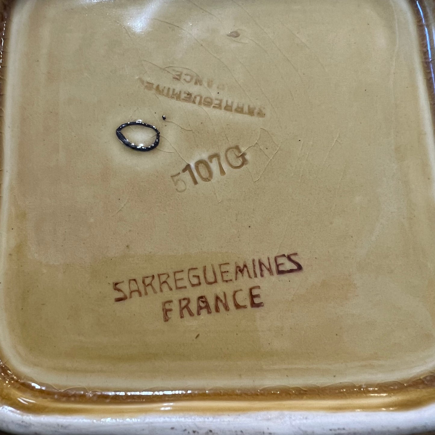 Vintage Majolica Sarreguemines France Fruit Bowl