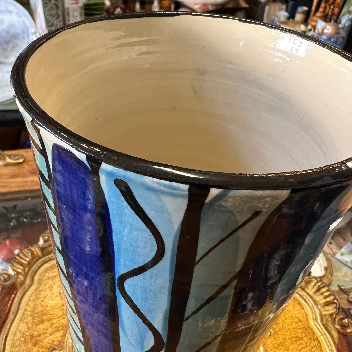 Vintage Studio Pottery Vase Fiona Howes Australia