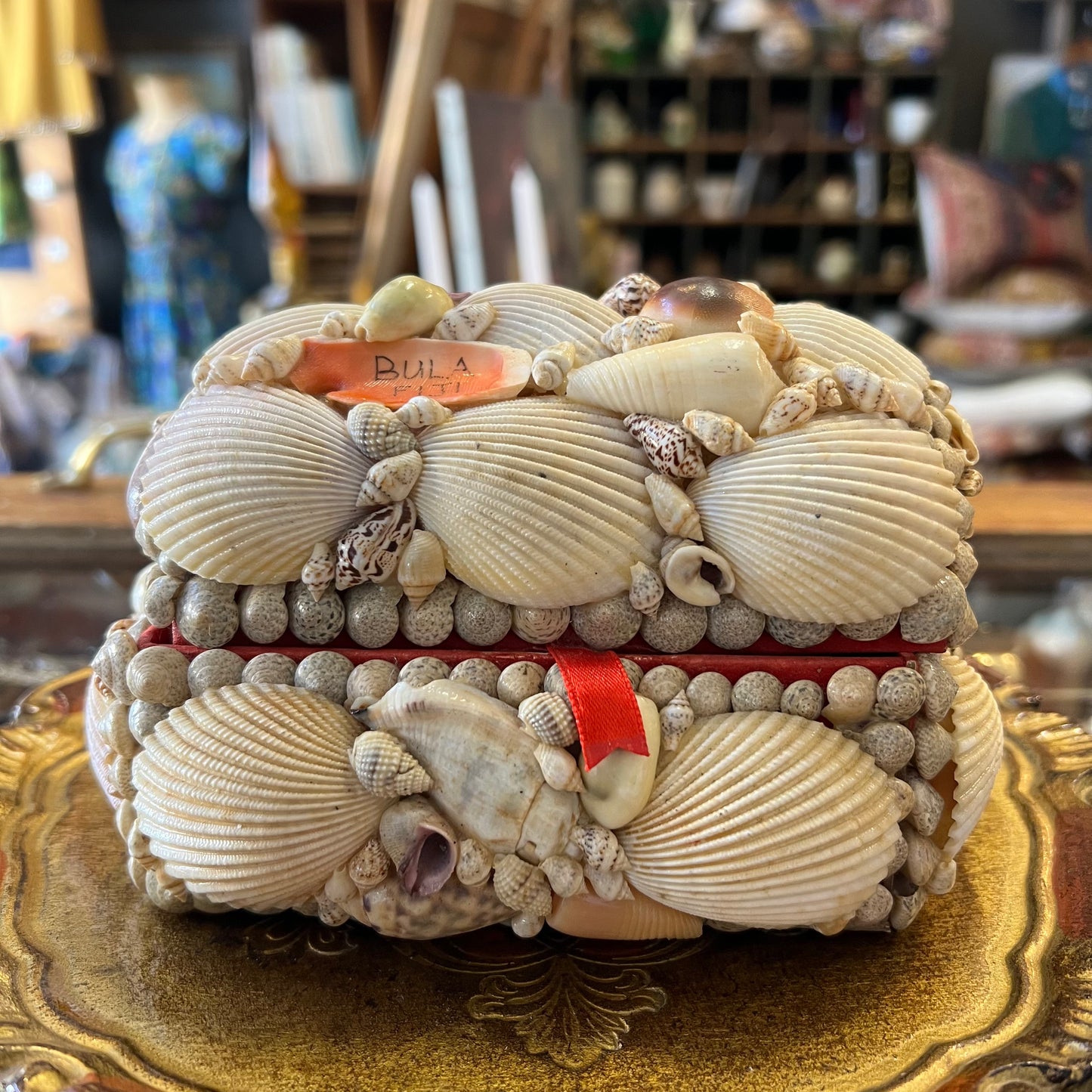 Vintage Handmade Shell Covered Box Fiji Souvenir – Viva Vintage