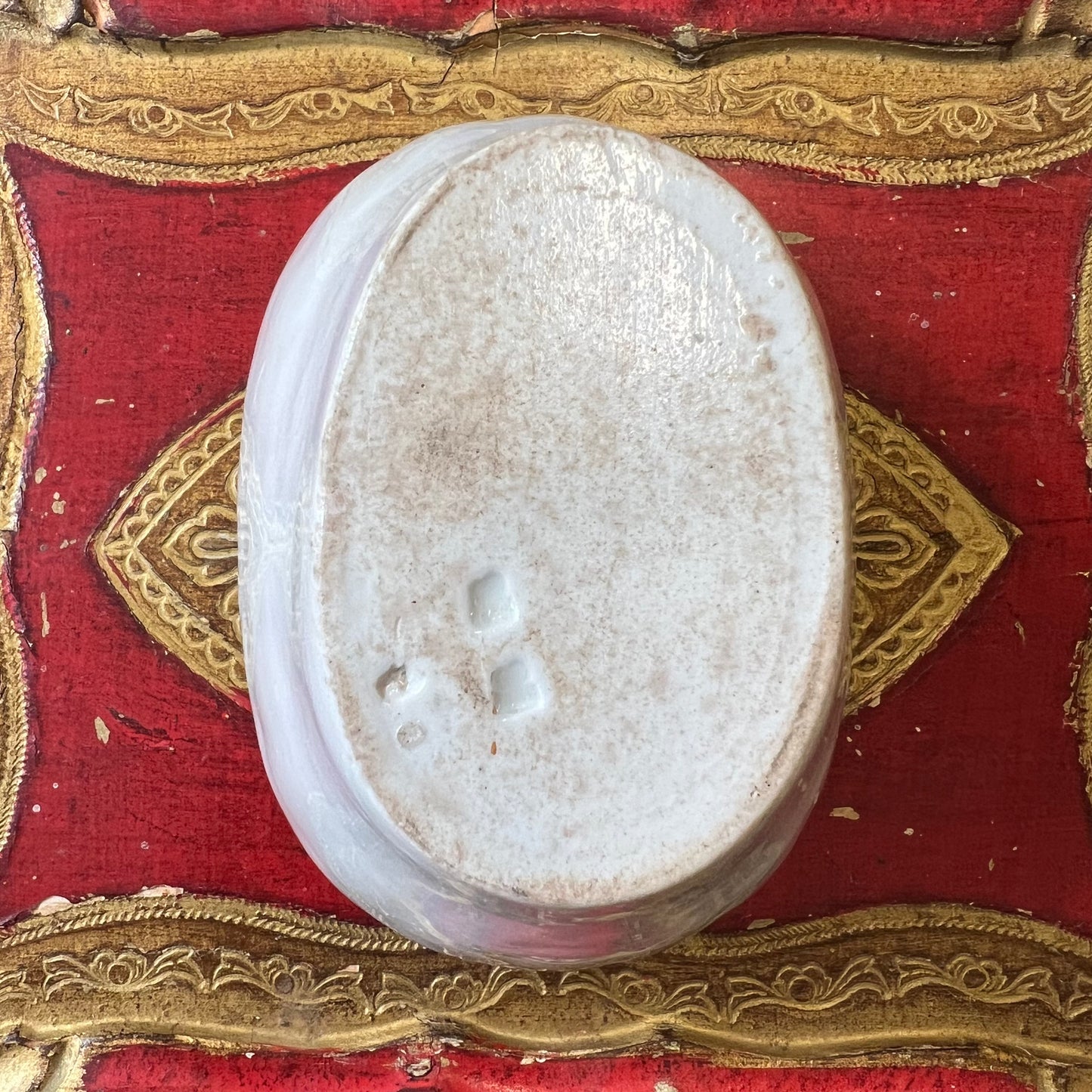 Antique Victorian Stoneware Ironstone Jelly Terrine Mould Wheat Pattern