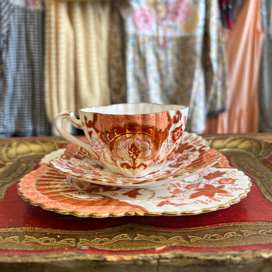 Antique Wileman Bone China Cup Saucer & Plate A very special trio!