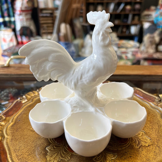 Antique Roesler RVR Germany China Rooster Egg Holder