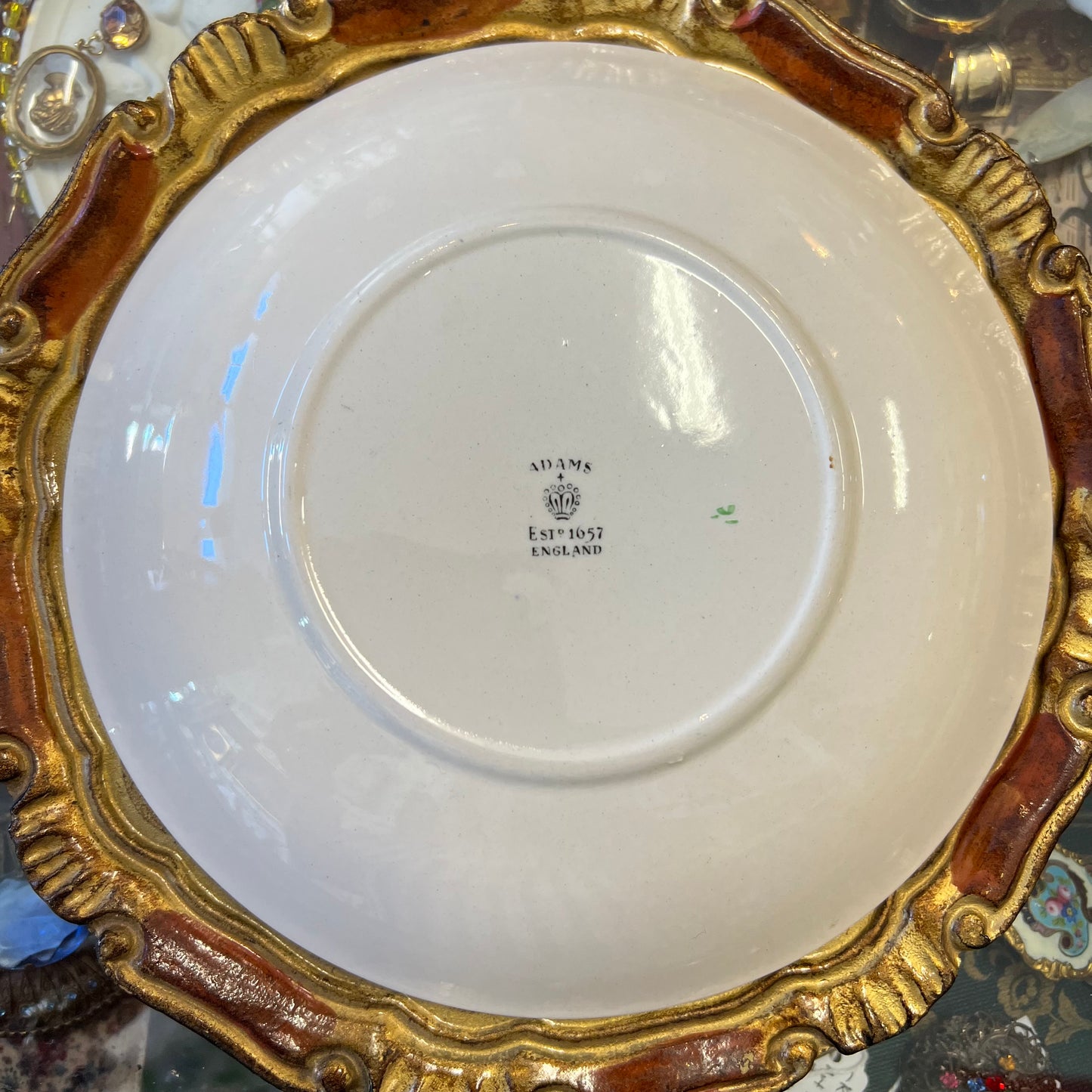 Vintage ‘The Farmer’s Arms’ Adams England Ironstone Cup & Saucer Extra Large