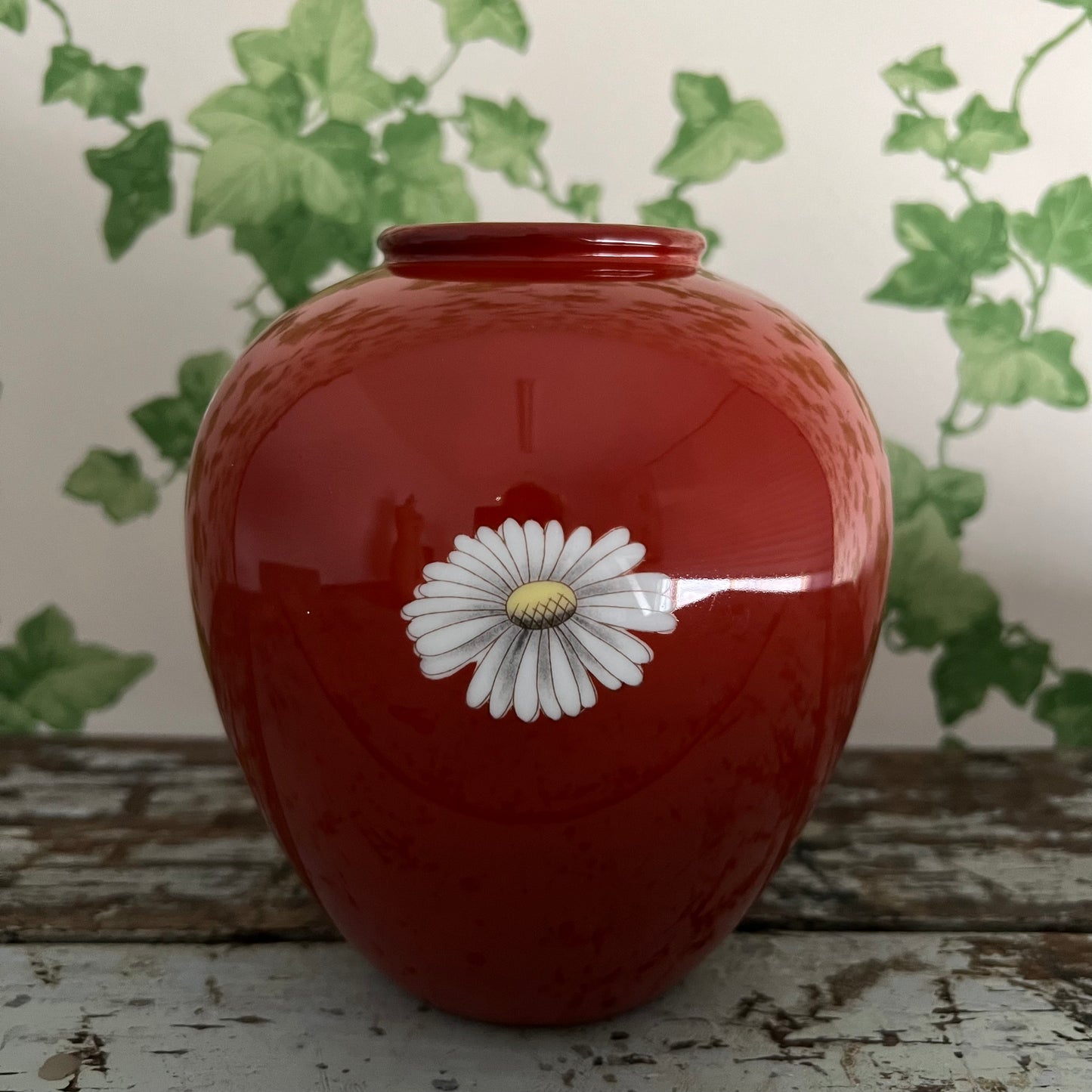 Vintage Porcelain Daisy Vase Noritake Nippon Toki Kaisha Japan