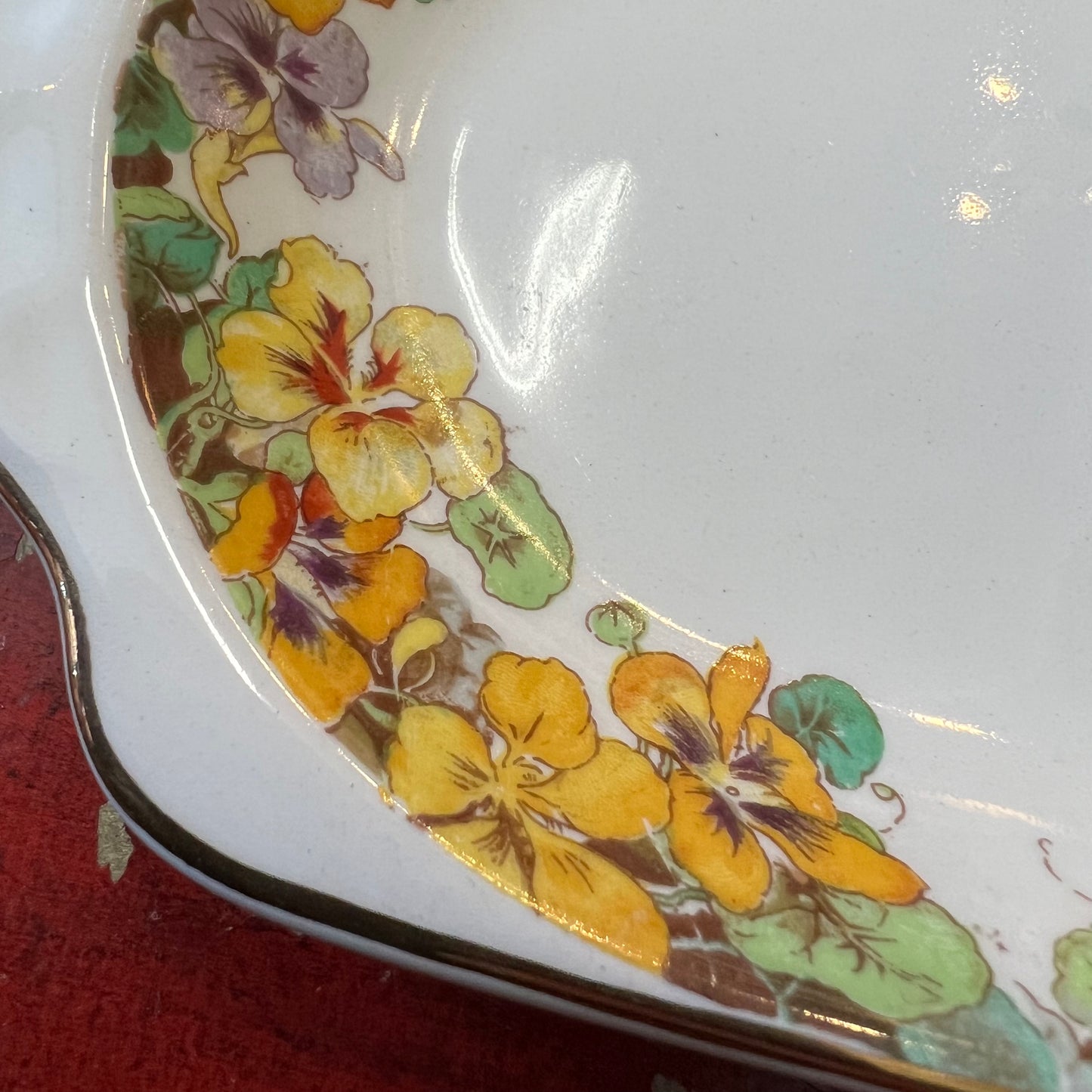 Pretty Royal Doulton Nasturtium Plate Dish c1930s