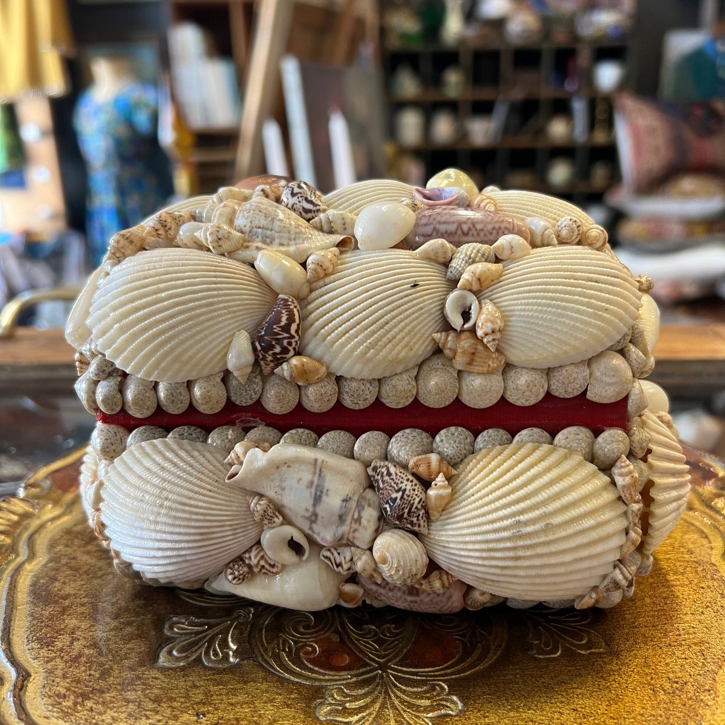 Vintage Handmade Shell Covered Box Fiji Souvenir – Viva Vintage