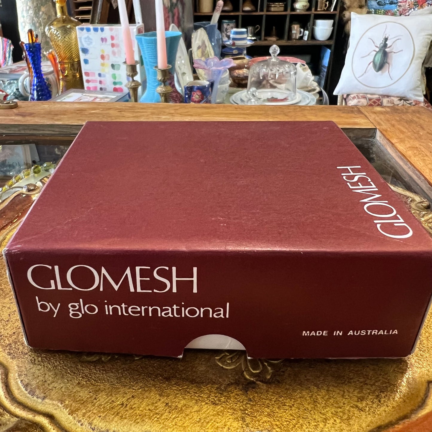 Vintage Gold Glomesh Purse in Original Box
