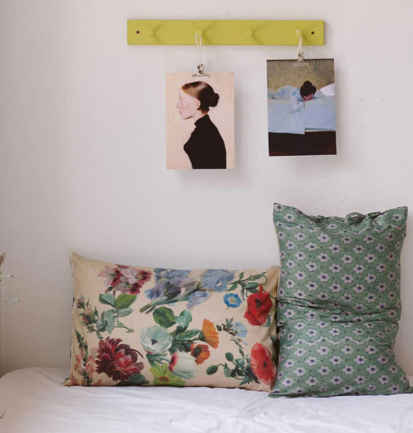 ON SALE Lazybones Organic Cotton Pillowcase Pair~ Summer Flowers RRP $79