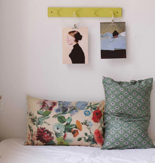 ON SALE Lazybones Organic Cotton Pillowcase Pair~ Summer Flowers RRP $79