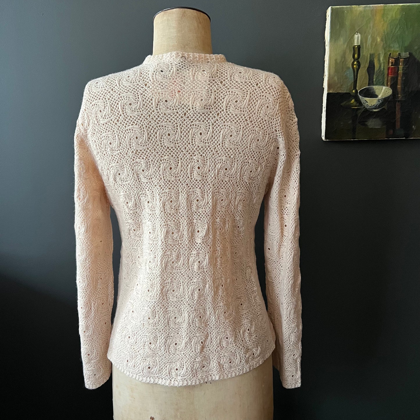 Vintage sales crochet cardigan