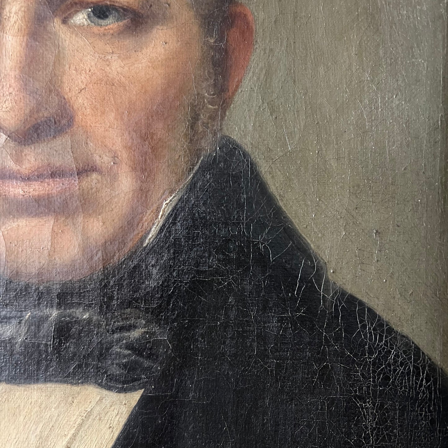 Antique French Oil Painting Portrait of a Gentleman 1800’s