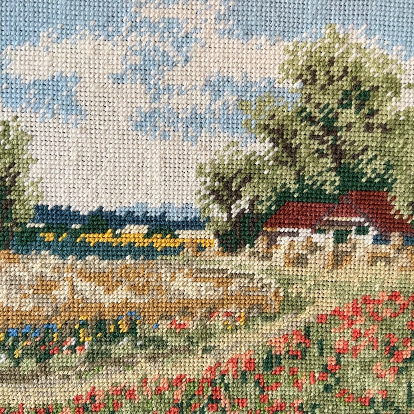Vintage Cottage in the Countryside Tapestry