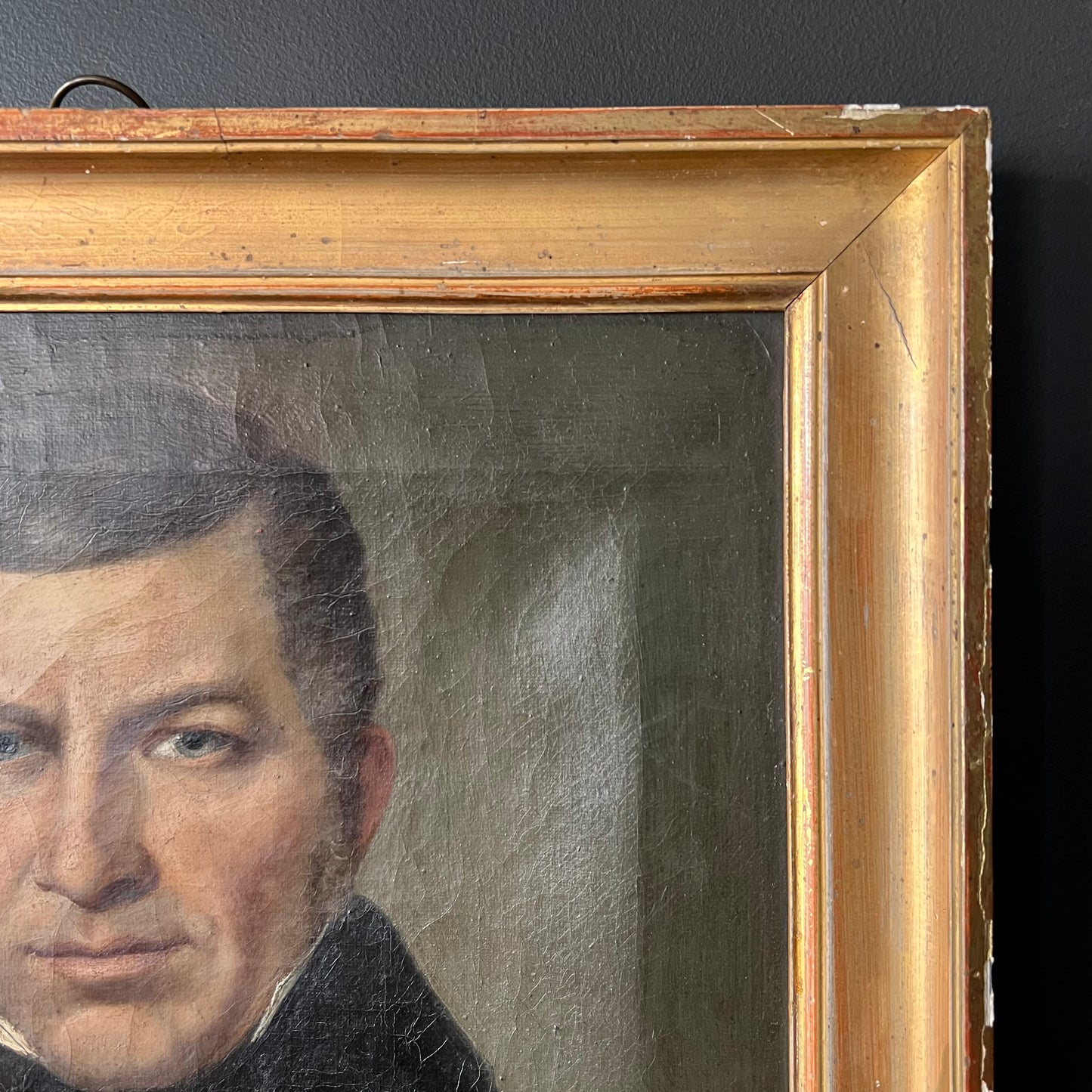 Antique French Oil Painting Portrait of a Gentleman 1800’s