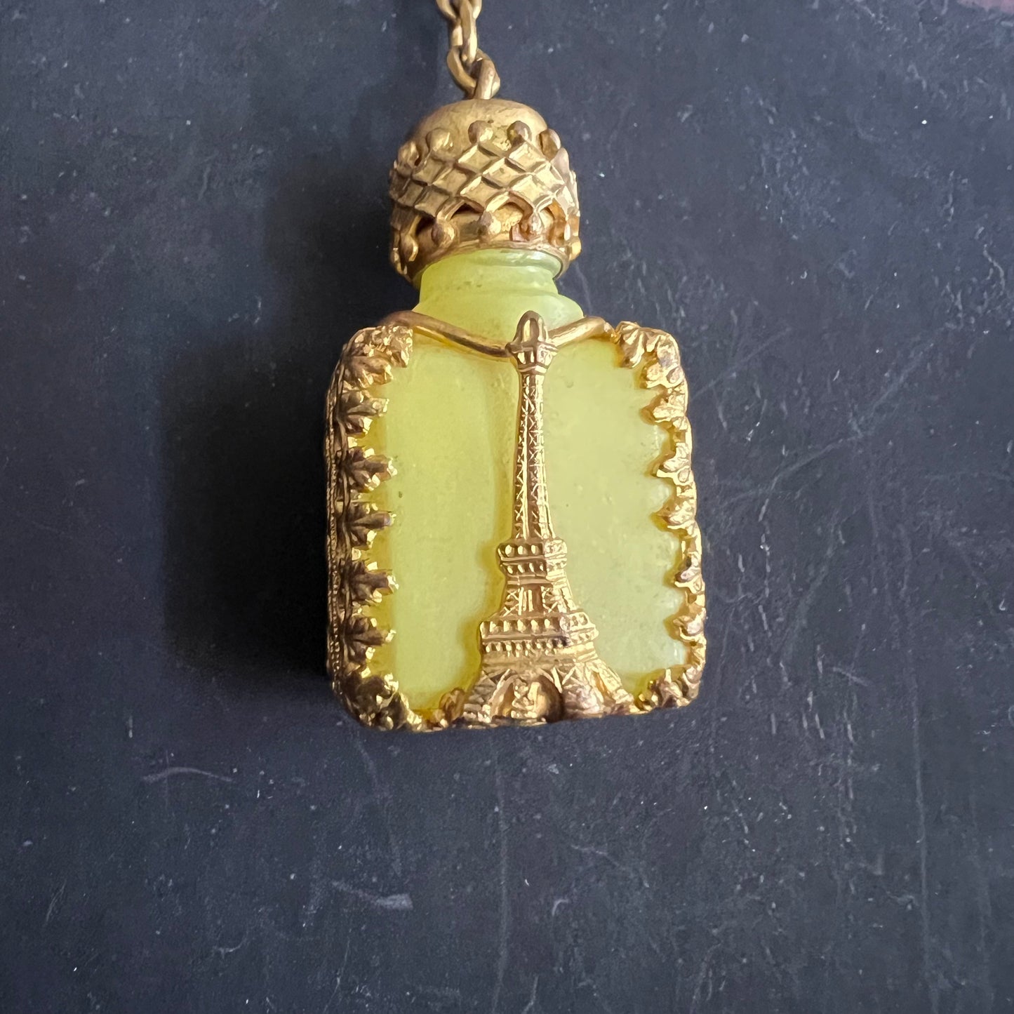 Rare 1930’s Eiffel Tower Paris Perfume Bottle Brooch