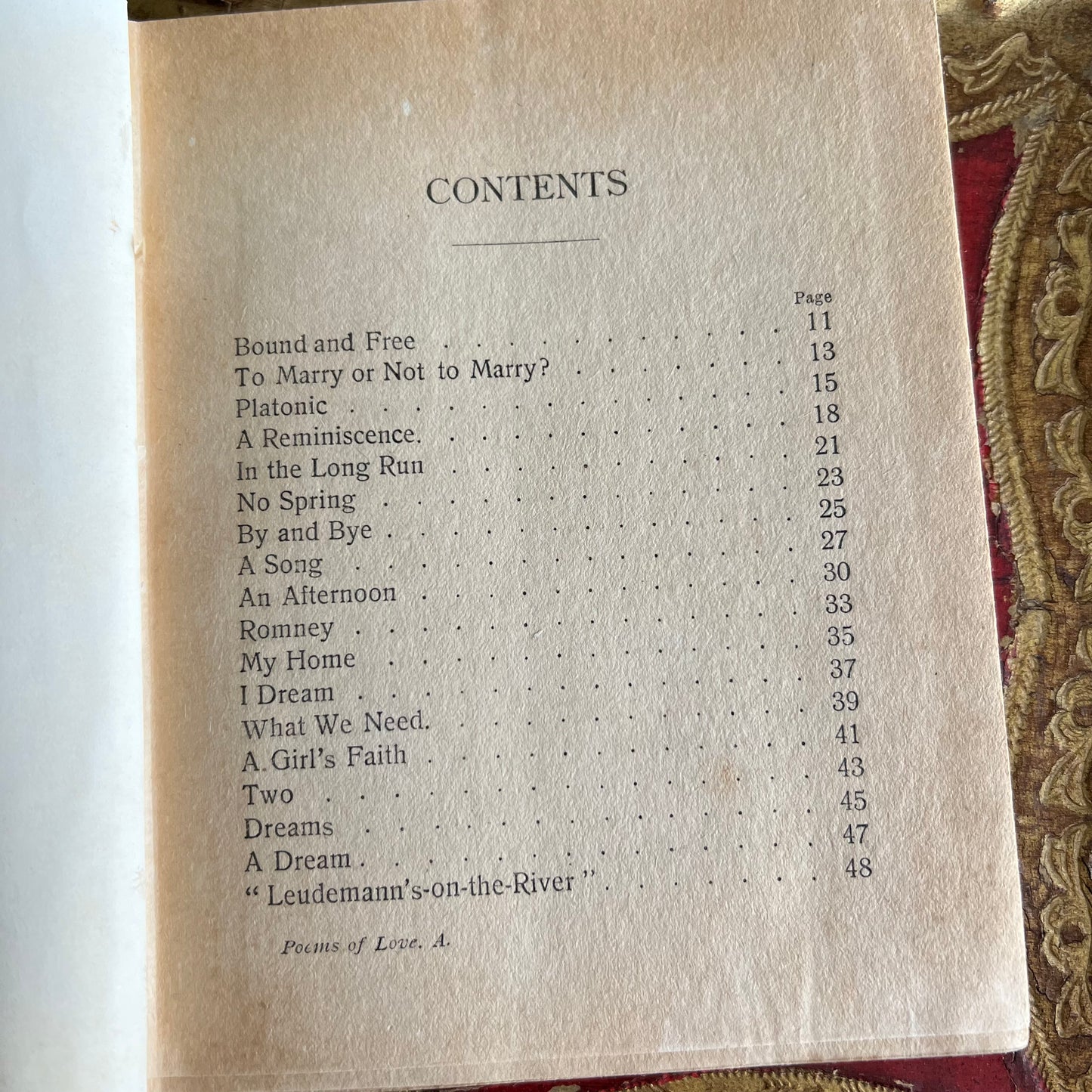 Antique Poems of Love by Emma Wilcox Wheeler