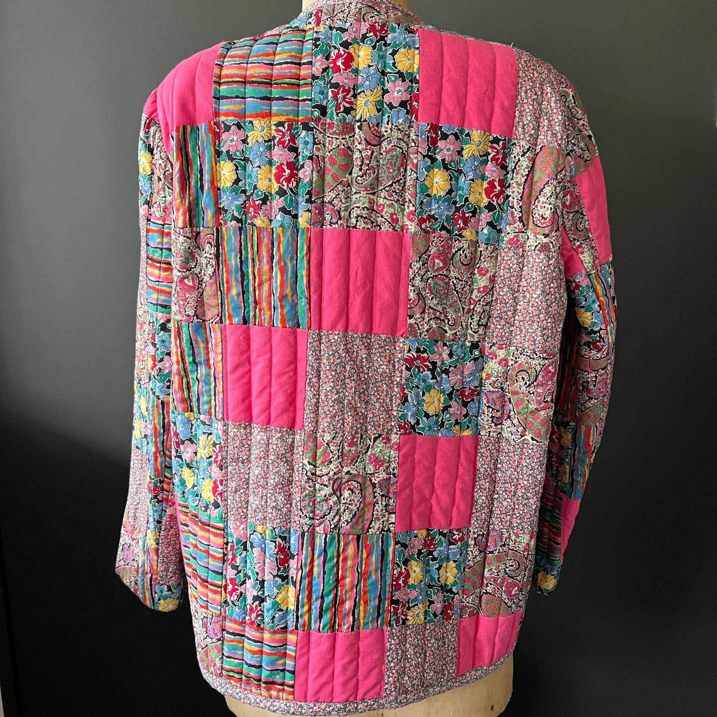 Vintage Glenrea Australia Cotton Quilted Patchwork Liberty Prints Jacket