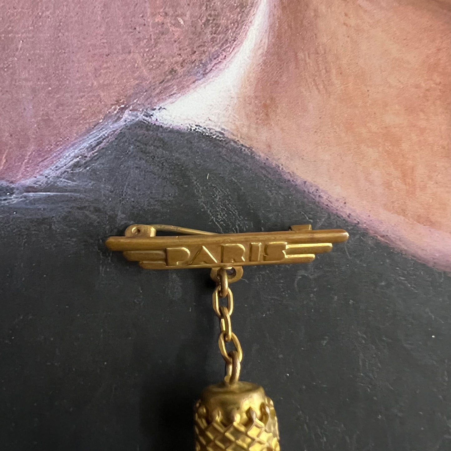 Rare 1930’s Eiffel Tower Paris Perfume Bottle Brooch