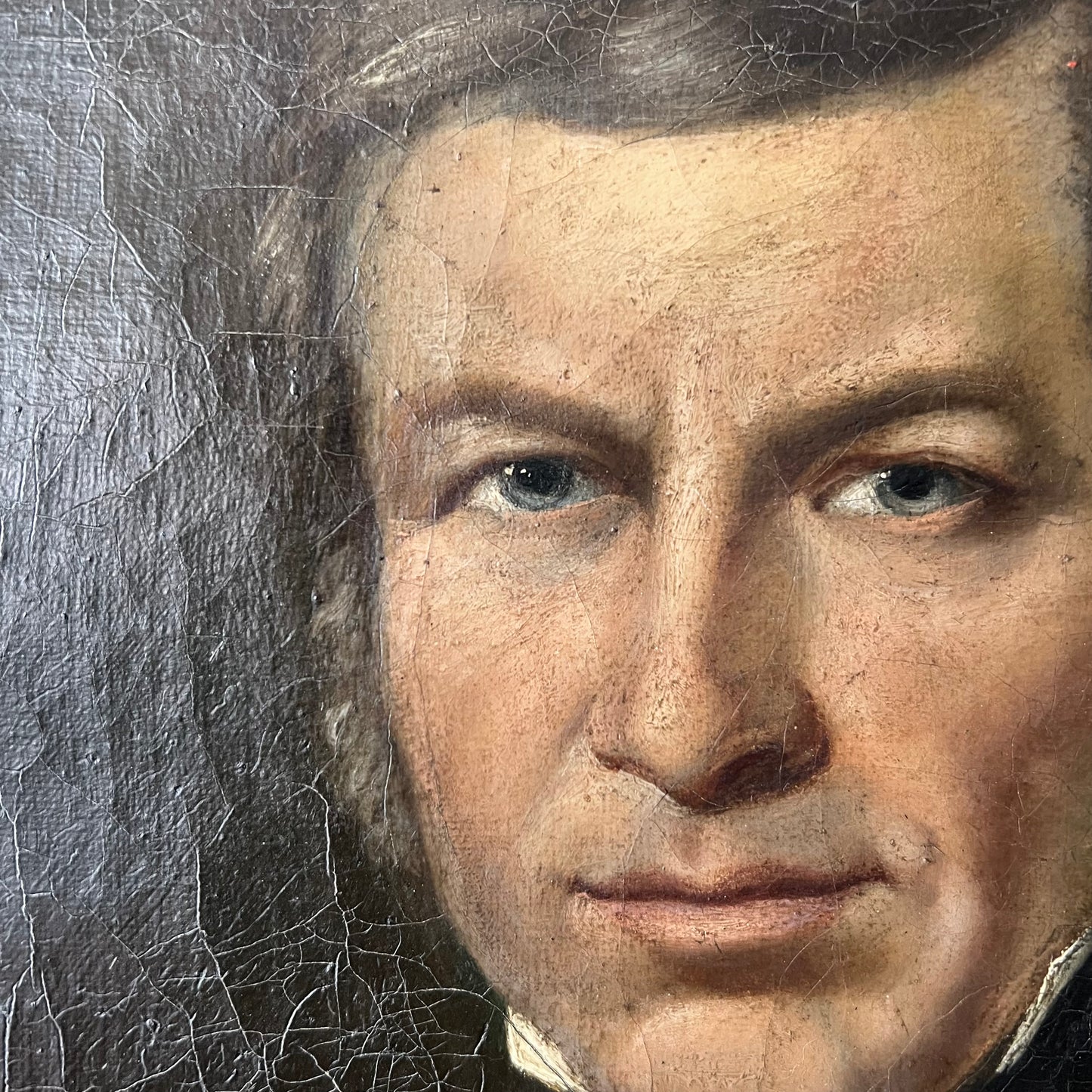 Antique French Oil Painting Portrait of a Gentleman 1800’s